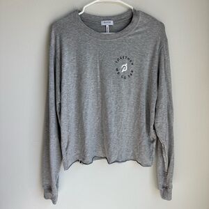 Peloton Heather Gray Long Sleeve Top